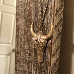Altar’d State Longhorn Skull Necklace (Long)